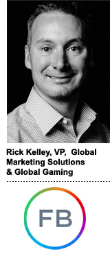 Rick Kelley，Facebook的全球营销解决方案的VP和全球游戏