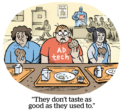 漫画：“他们的味道不像以前那样好。”