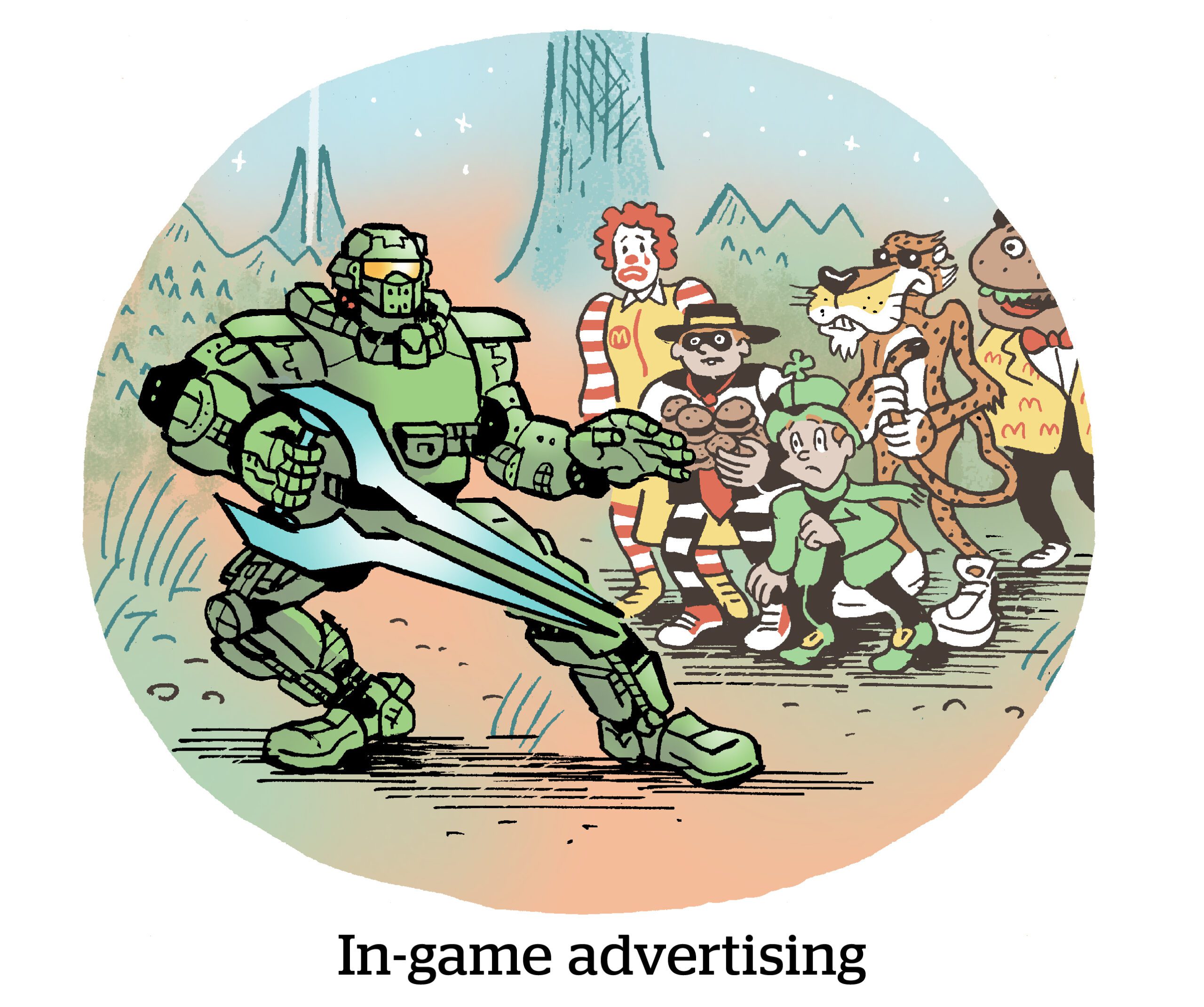 漫画：在游戏中的广告