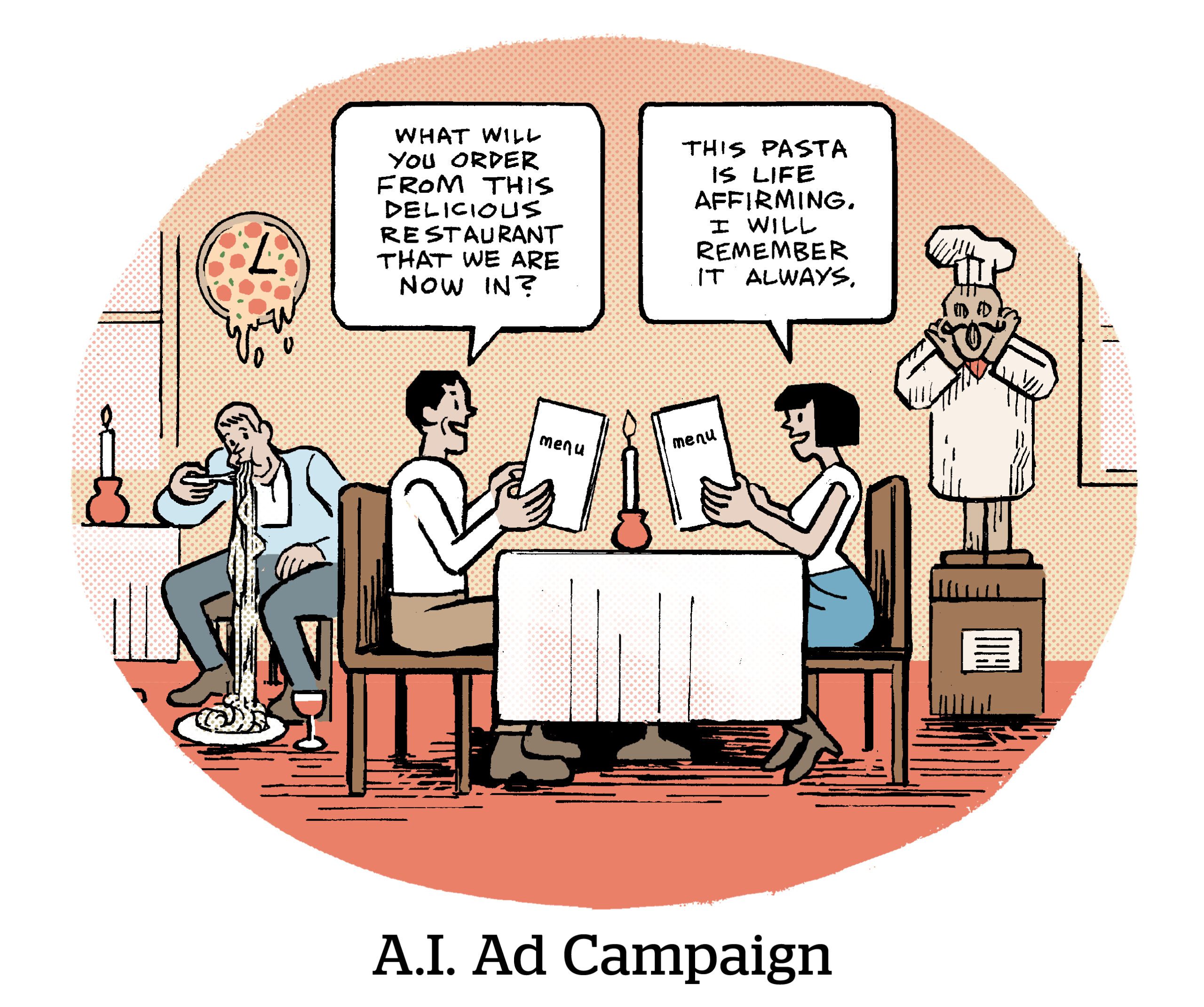 漫画:人工智能广告活动
